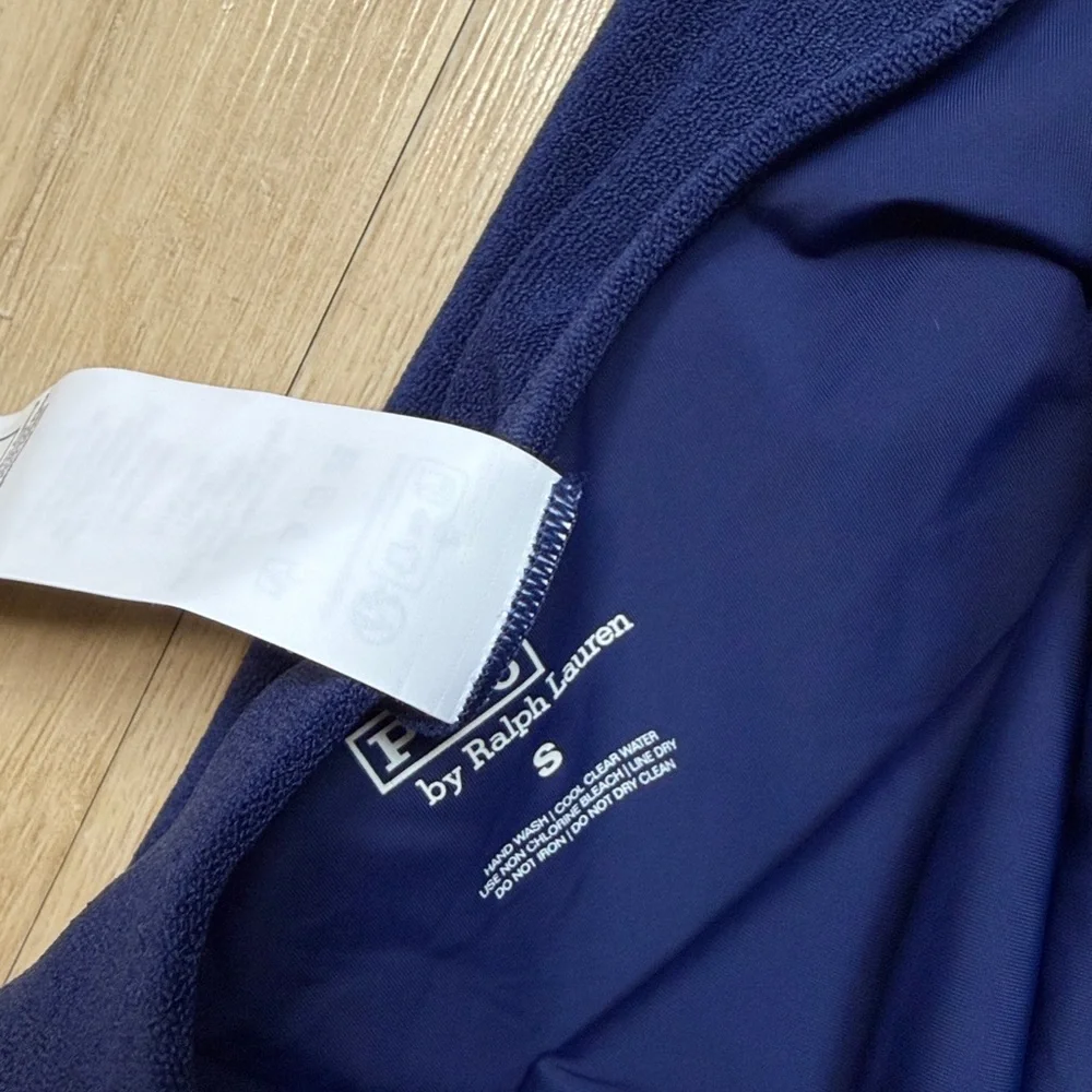 Polo Ralph Lauren Collar Terry One-Piece Swimsuit